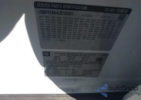 2020 Buick Envision Awd Essence from USA, damaged, VIN LRBFX2SA4LD156951